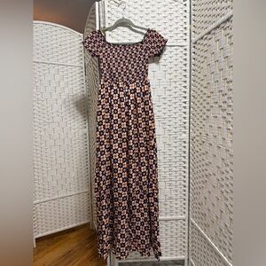 Floral Off-Shoulder Maxi Dress